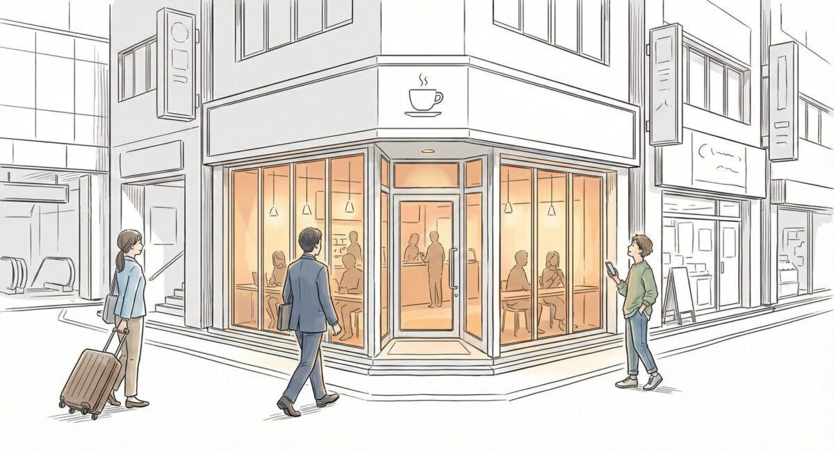 立地が9割-店舗の視認性のある最適な立地-飲食店の立地診断と店舗デザインの相談窓口